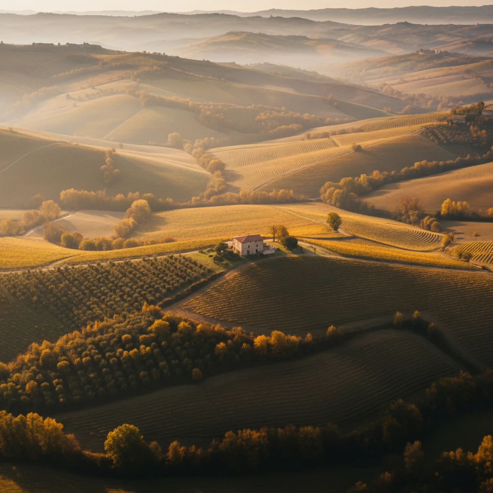 Collines des Langhe UNESCO près de Cortemilia, Piemonte