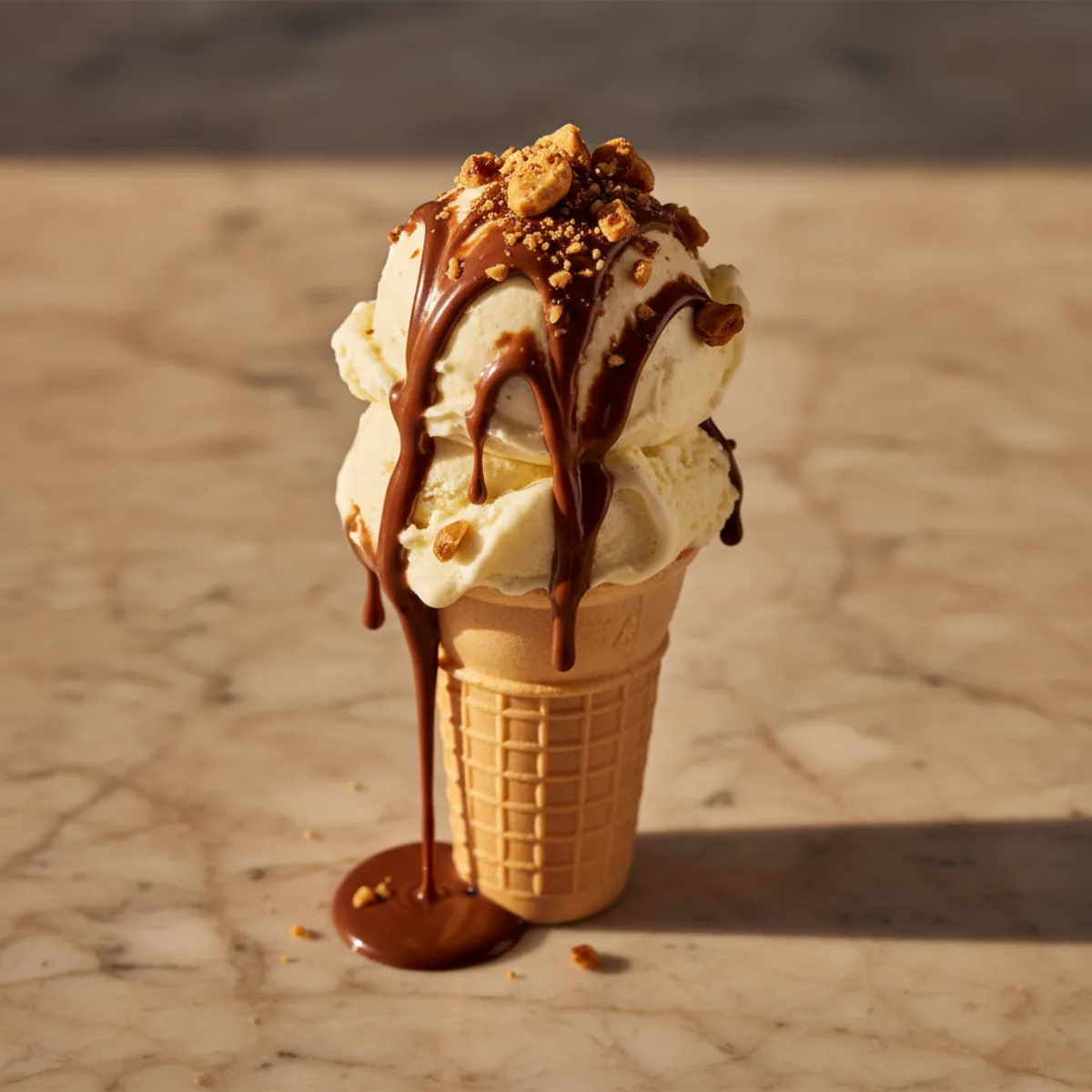 Cornetto variegato noisette